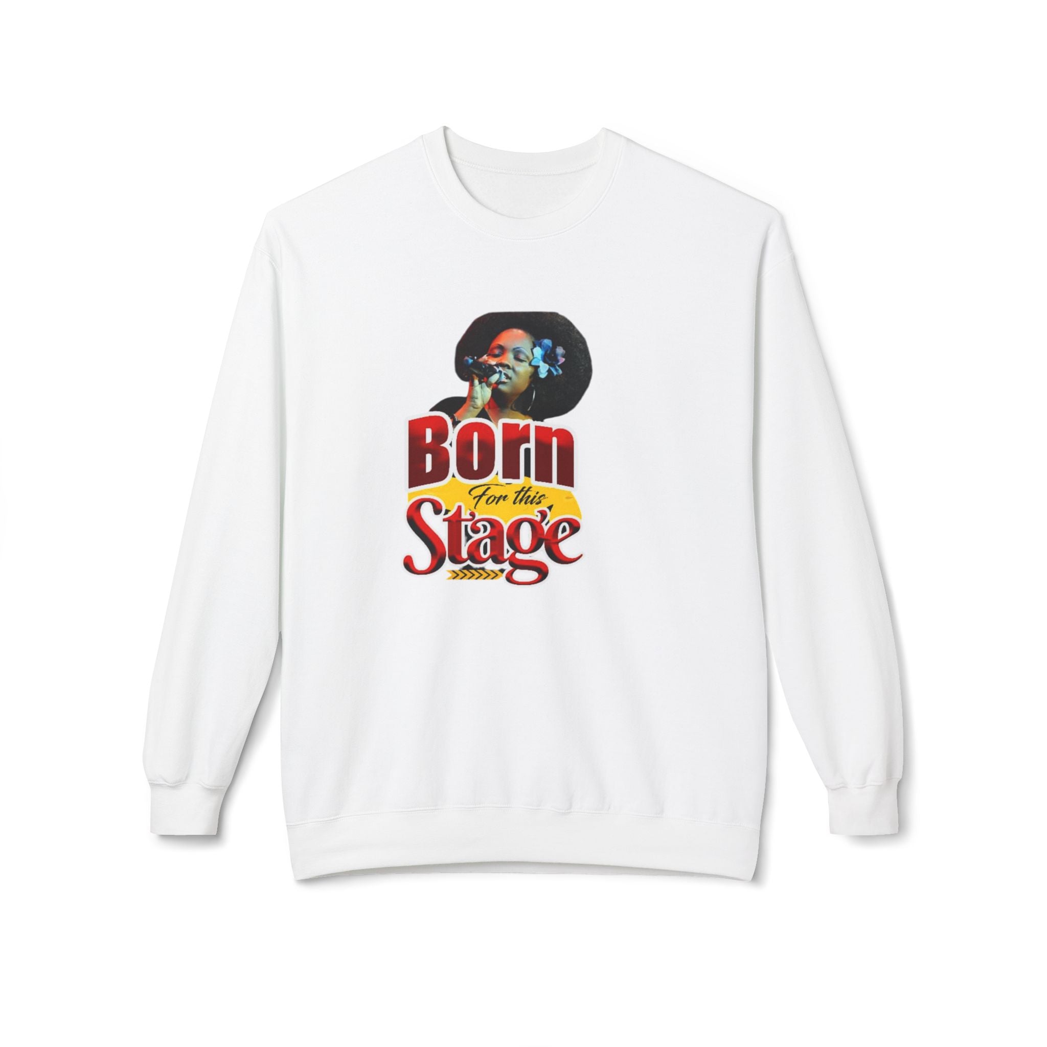 Born For This Vibe Crewneck Sweatshirt - Unisex Midweight Fleece